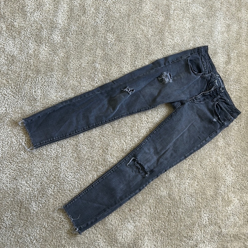 Low rise dark grey American eagle jegging
